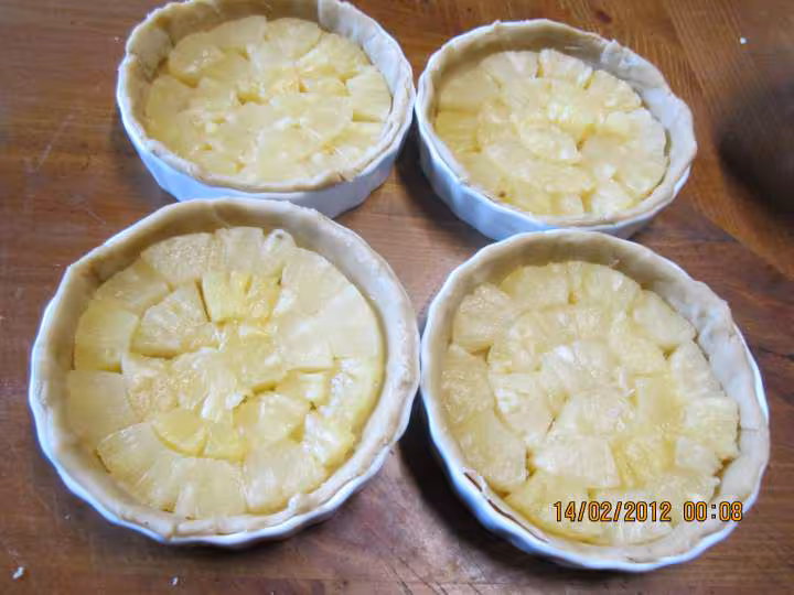 Tartelettes d ananas a la creme
