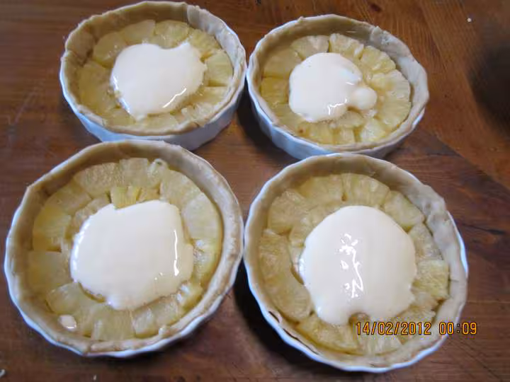 Tartelettes d ananas a la creme