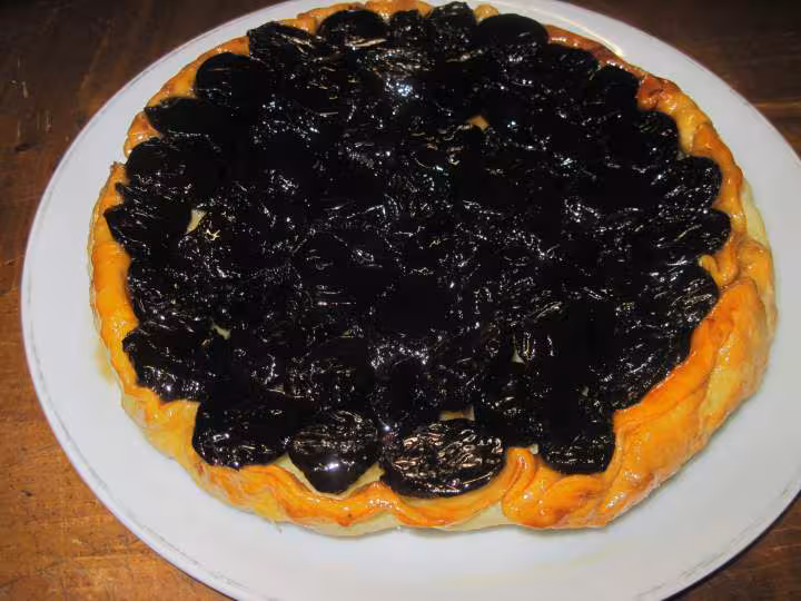 Tatin aux pruneaux et pommes