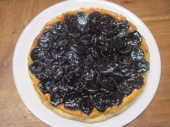 Tatin aux pruneaux et pommes
