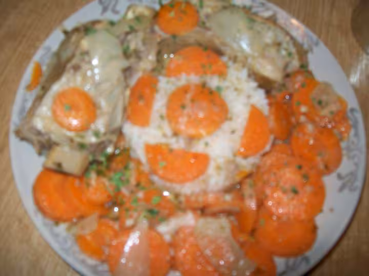 Tendons de veau aux carottes