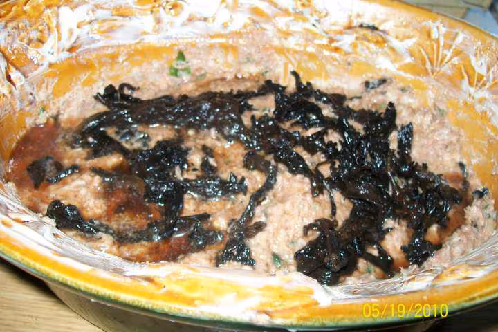 Terrine de canard champignons poivrons au porto