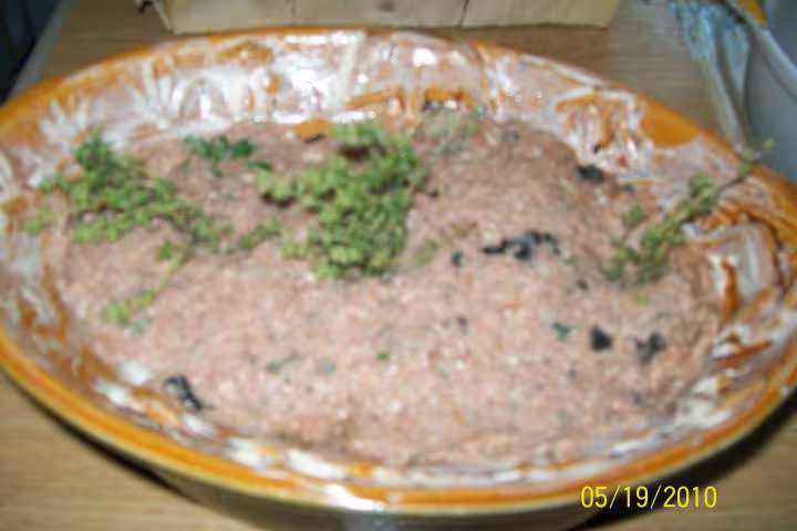 Terrine de canard champignons poivrons au porto