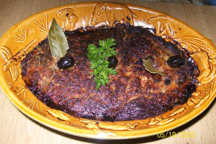 Terrine de canard champignons poivrons au porto