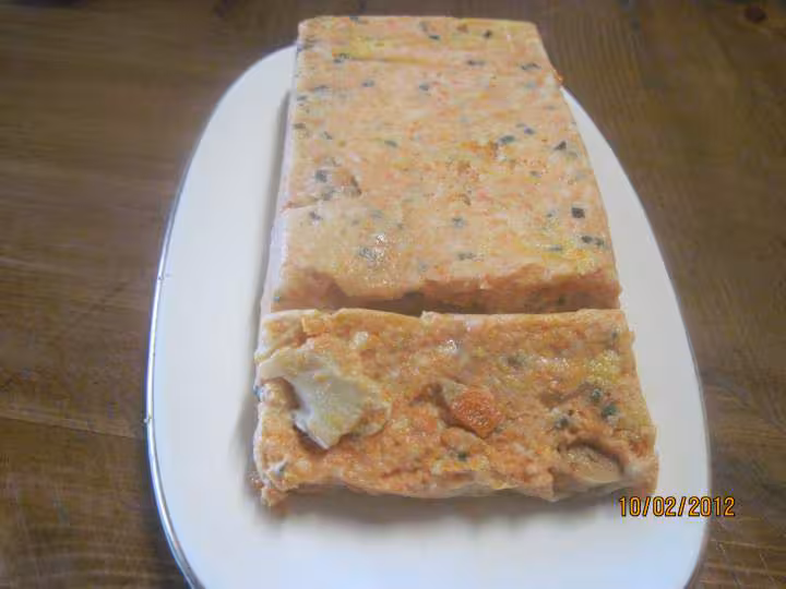 Terrine de carottes aux noix de st jacques