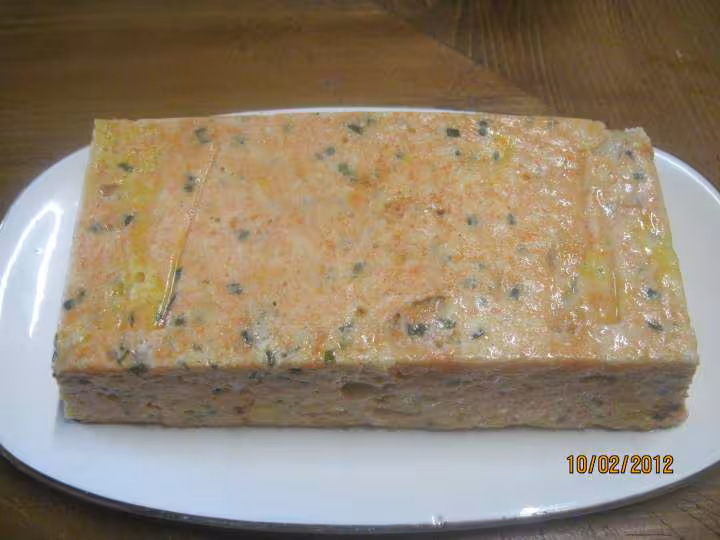 Terrine de carottes aux noix de st jacques