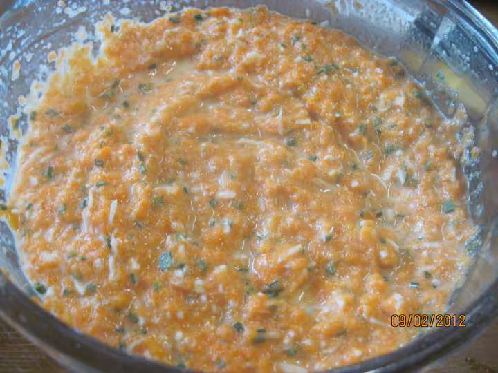 Terrine de carottes aux noix de st jacques