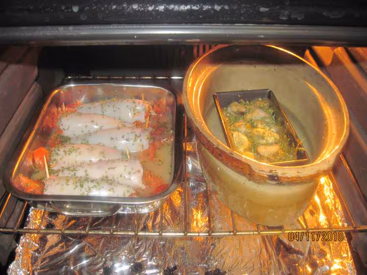 Terrine de crustaces au bain marie