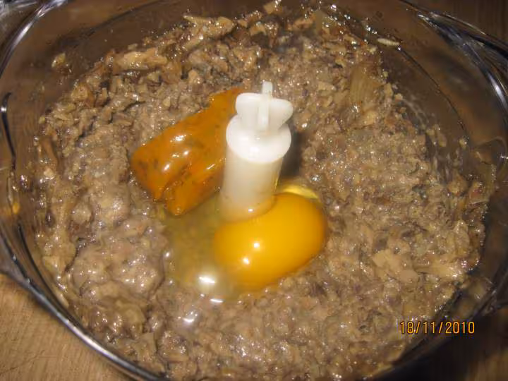 Terrines de champignons et crevettes