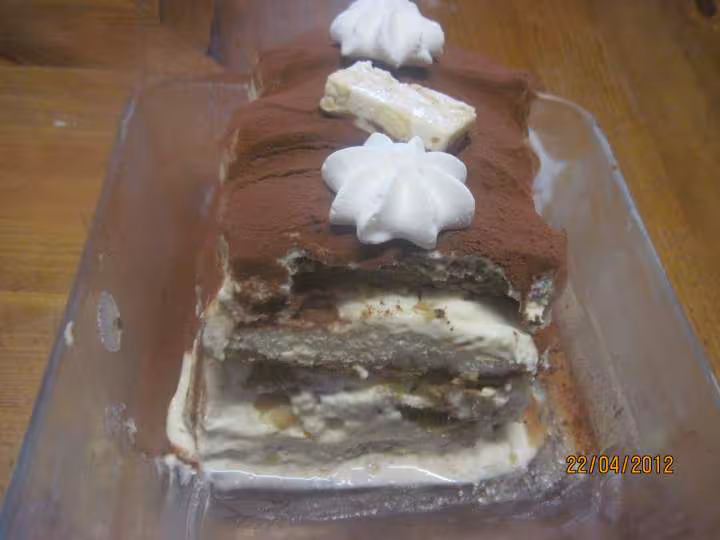 Tiramisu a la mascarpone au nougat