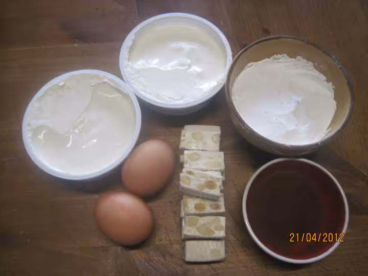 Tiramisu a la mascarpone au nougat