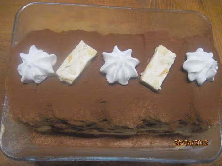 Tiramisu a la mascarpone au nougat