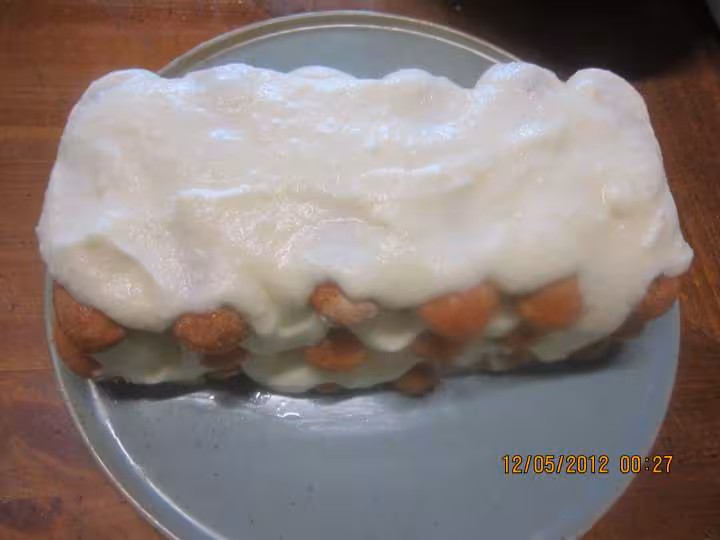 Tiramisu a la mascarpone aux poires et kirsch