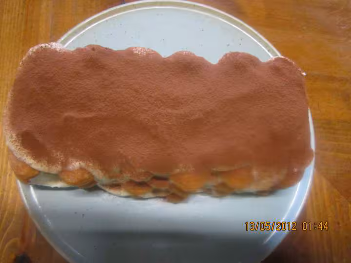 Tiramisu a la mascarpone aux poires et kirsch