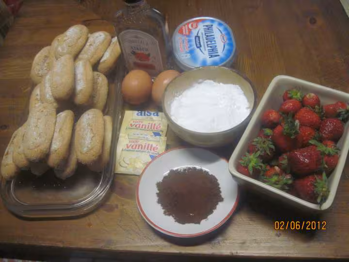 Tiramisu au philadelphia et fraises kirsch