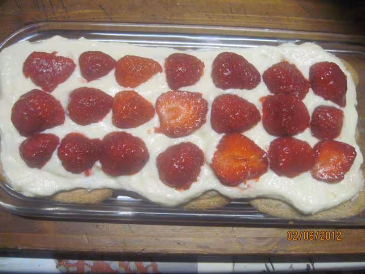 Tiramisu au philadelphia et fraises kirsch