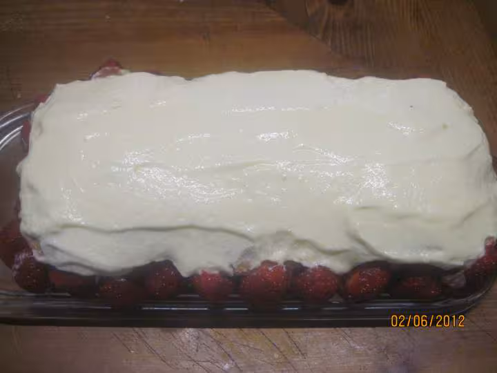 Tiramisu au philadelphia et fraises kirsch