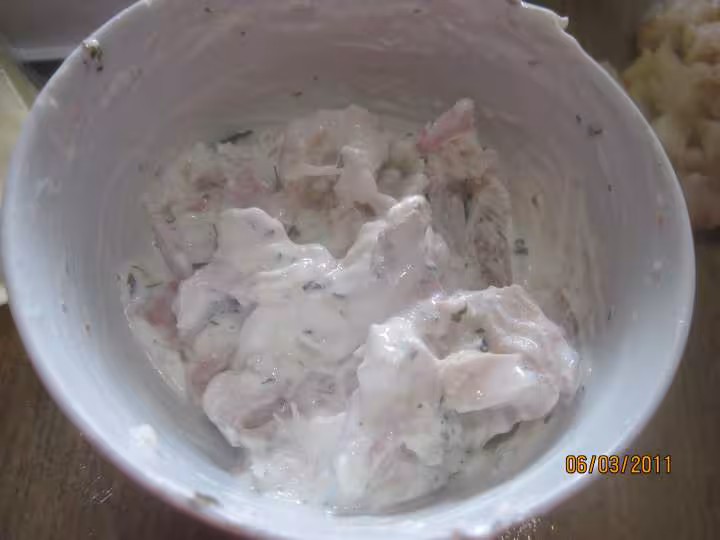 Tomates farcies au poisson et jambon