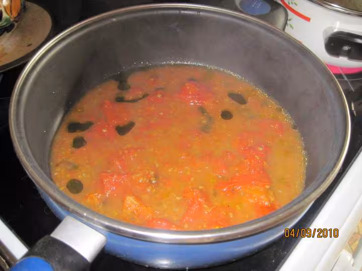 Tomates farcies en congelation