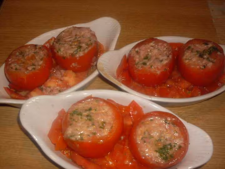 Tomates farcies oeufs jambon