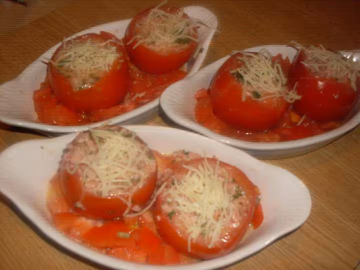 Tomates farcies oeufs jambon