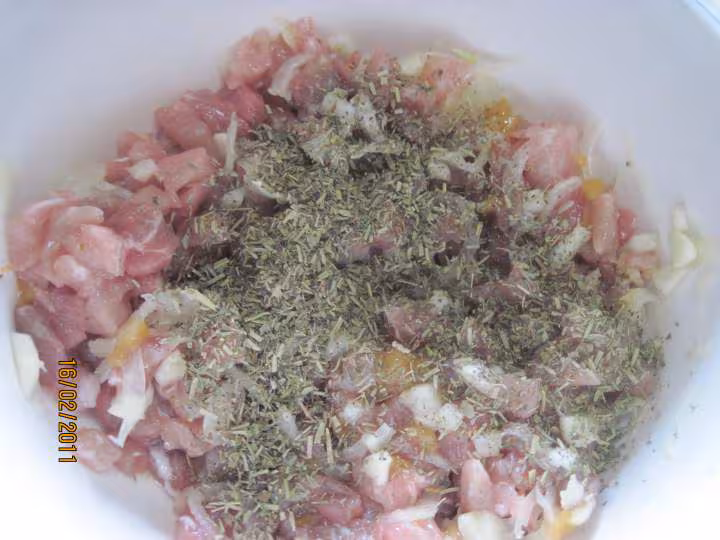 Tourte a la viande de porc et fenouil