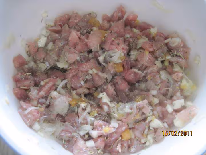 Tourte a la viande de porc et fenouil