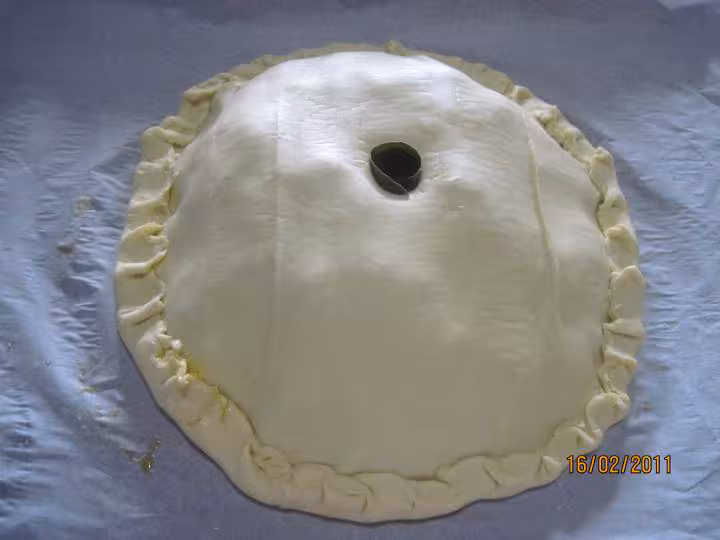 Tourte a la viande de porc et fenouil
