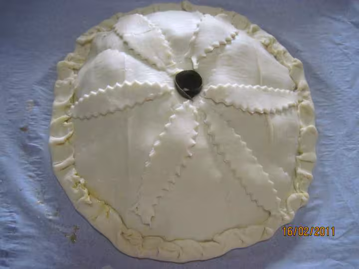 Tourte a la viande de porc et fenouil