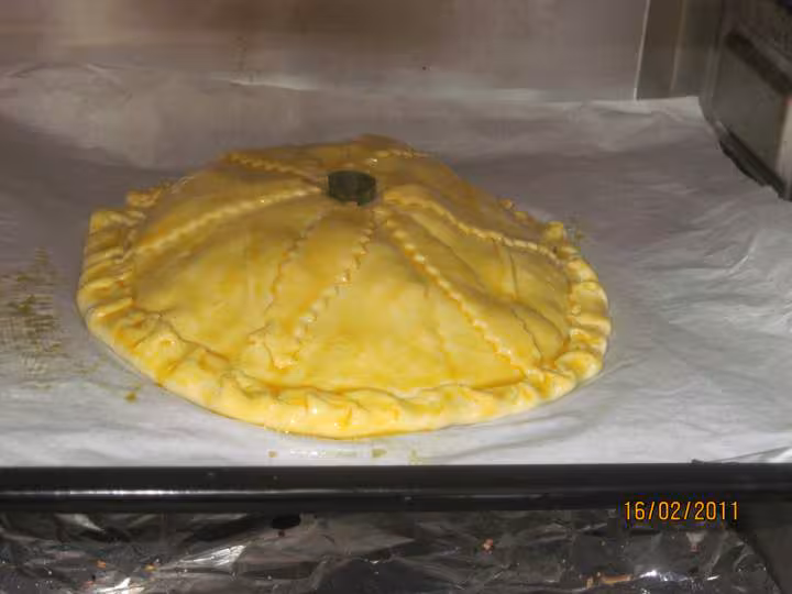 Tourte a la viande de porc et fenouil