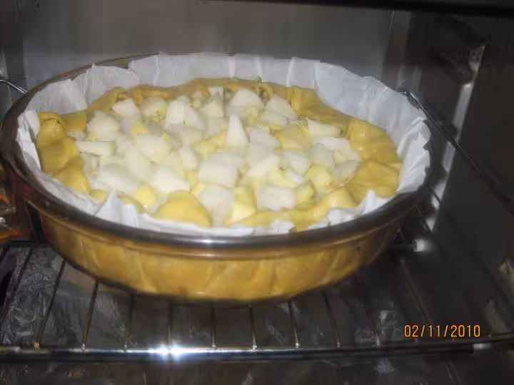 Tourte au fromage blanc maison et aux fruits