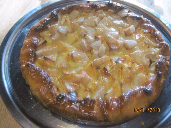 Tourte au fromage blanc maison et aux fruits