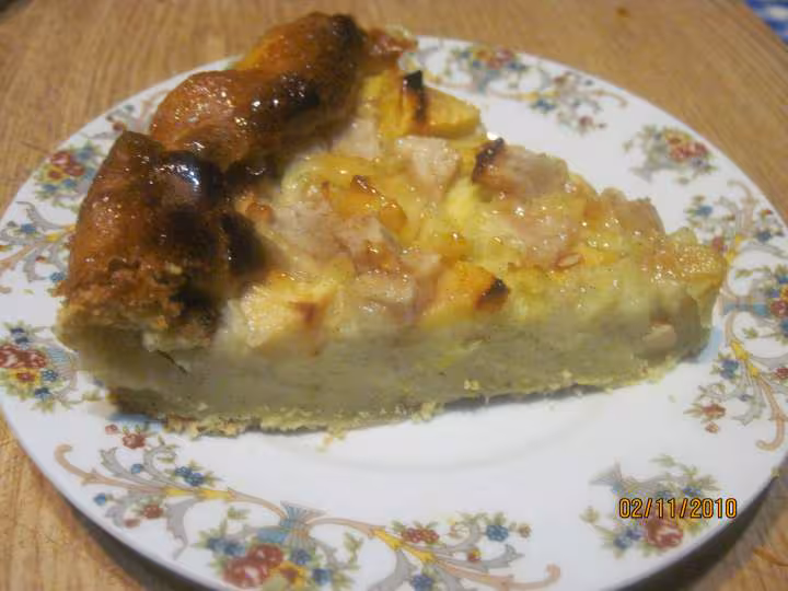 Tourte au fromage blanc maison et aux fruits