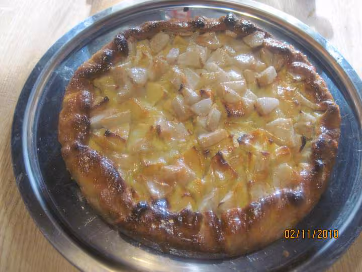 Tourte au fromage maison et aux fruits