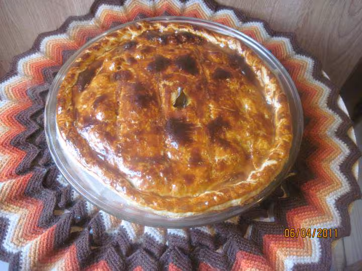 Tourte aux fruits mer et saumon