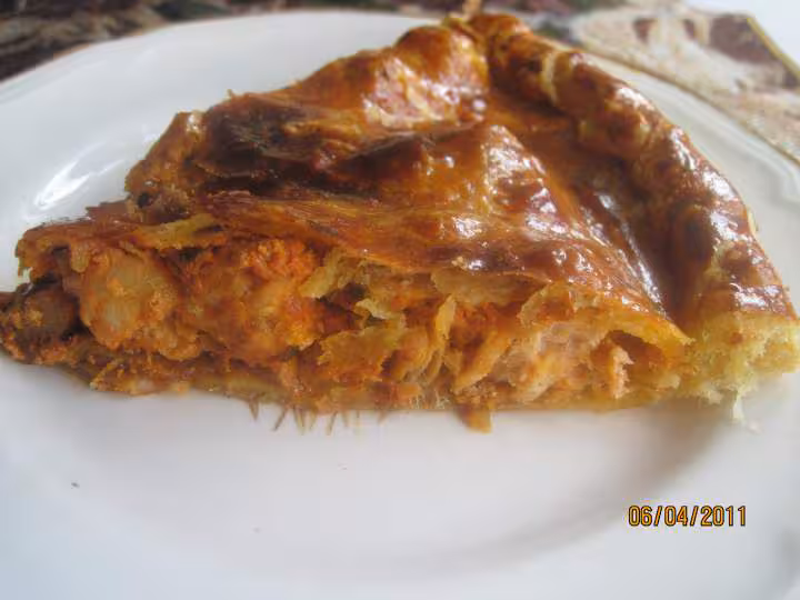 Tourte aux fruits mer et saumon