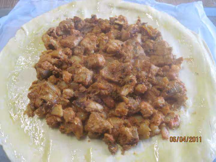 Tourte aux fruits mer et saumon