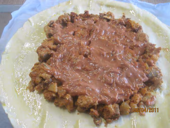Tourte aux fruits mer et saumon