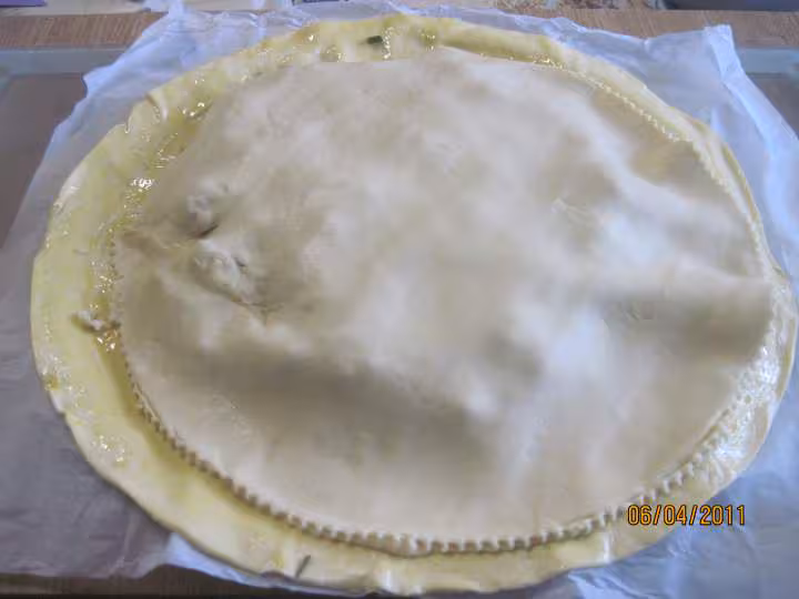 Tourte aux fruits mer et saumon