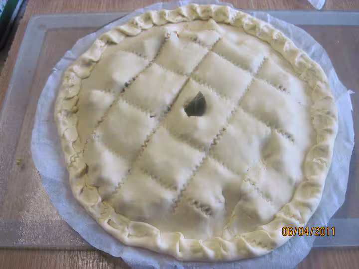 Tourte aux fruits mer et saumon