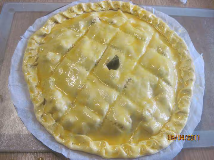 Tourte aux fruits mer et saumon