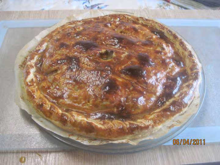 Tourte aux fruits mer et saumon