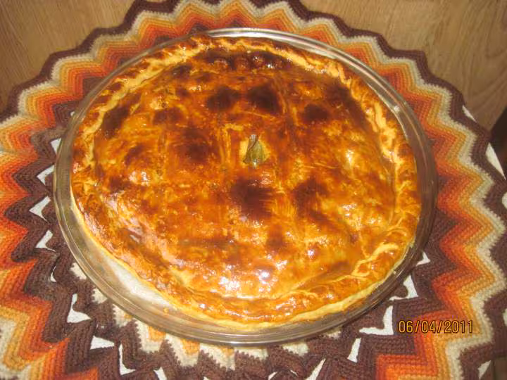 Tourte aux fruits mer et saumon