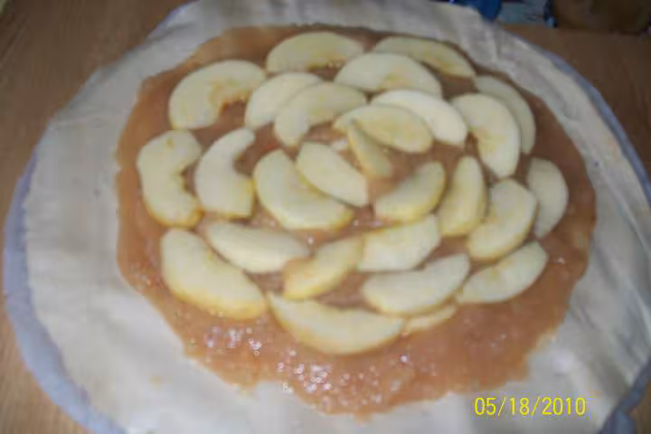 Tourte aux fruits poires pommes