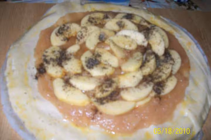 Tourte aux fruits poires pommes