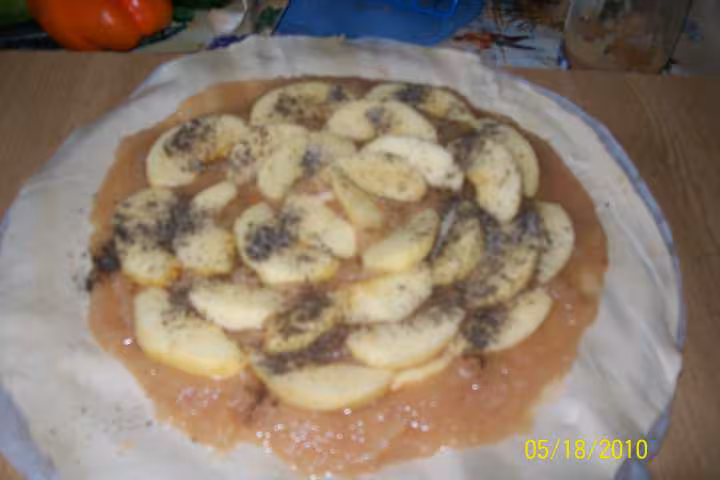Tourte aux fruits poires pommes