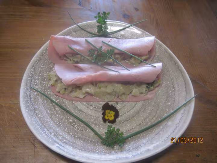Tranches de jambon aux d endives cuisinees