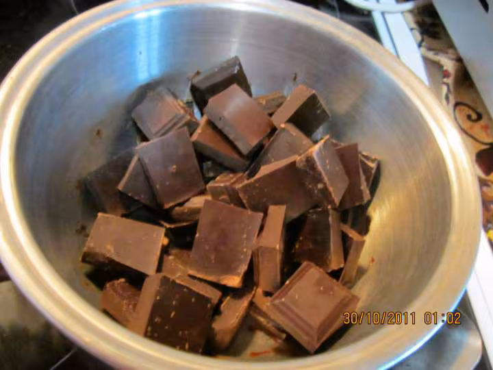 Truffes au chocolat noir