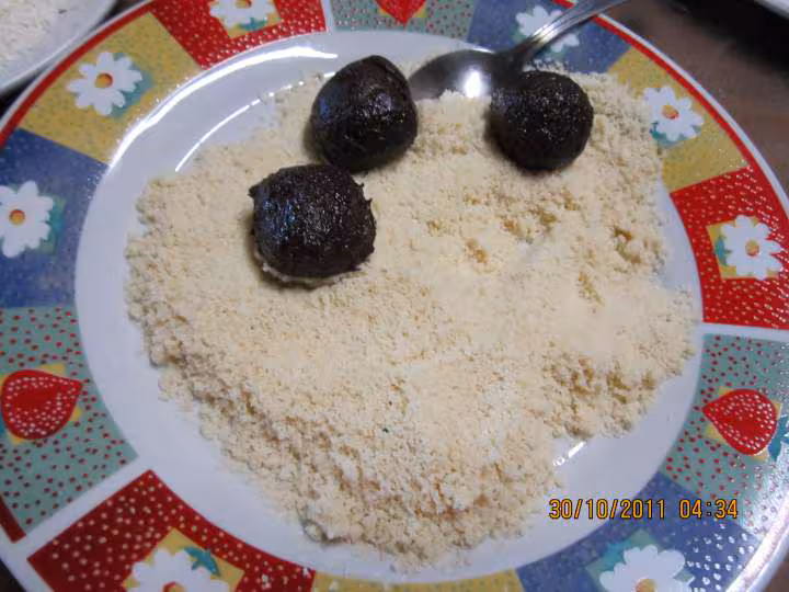 Truffes au chocolat noir