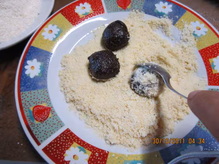 Truffes au chocolat noir